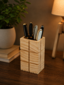 Handcrafted Wooden Pen Holder 1 Box