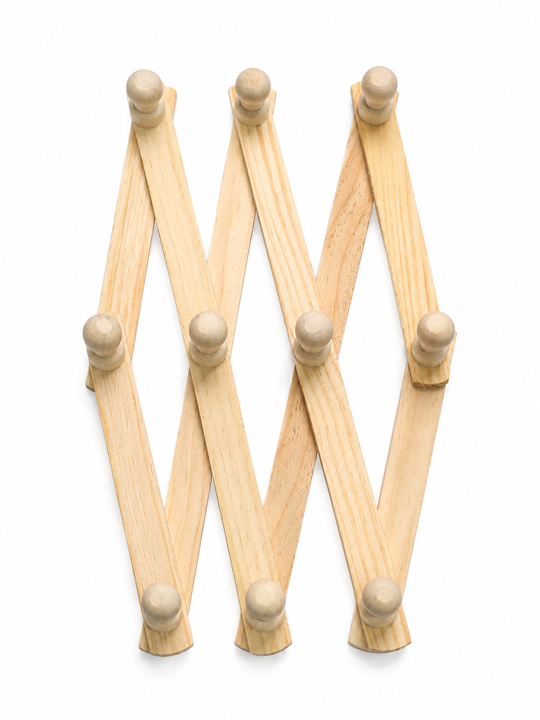 Wooden Expandable Wall Mounted Coat & Towel Rack - Image 3