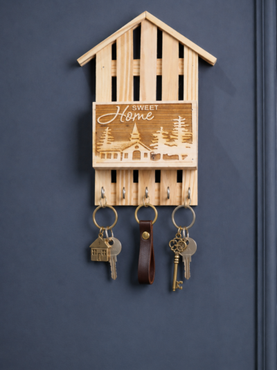 Wooden Key Holder for Wall